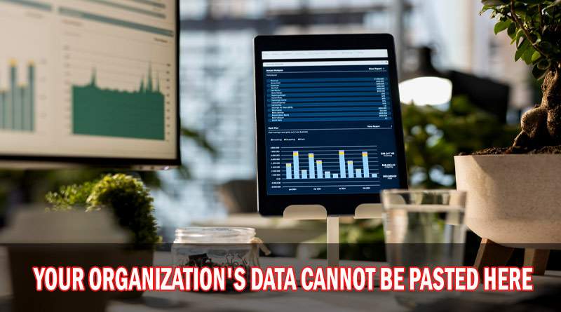 your organization's data cannot be pasted here